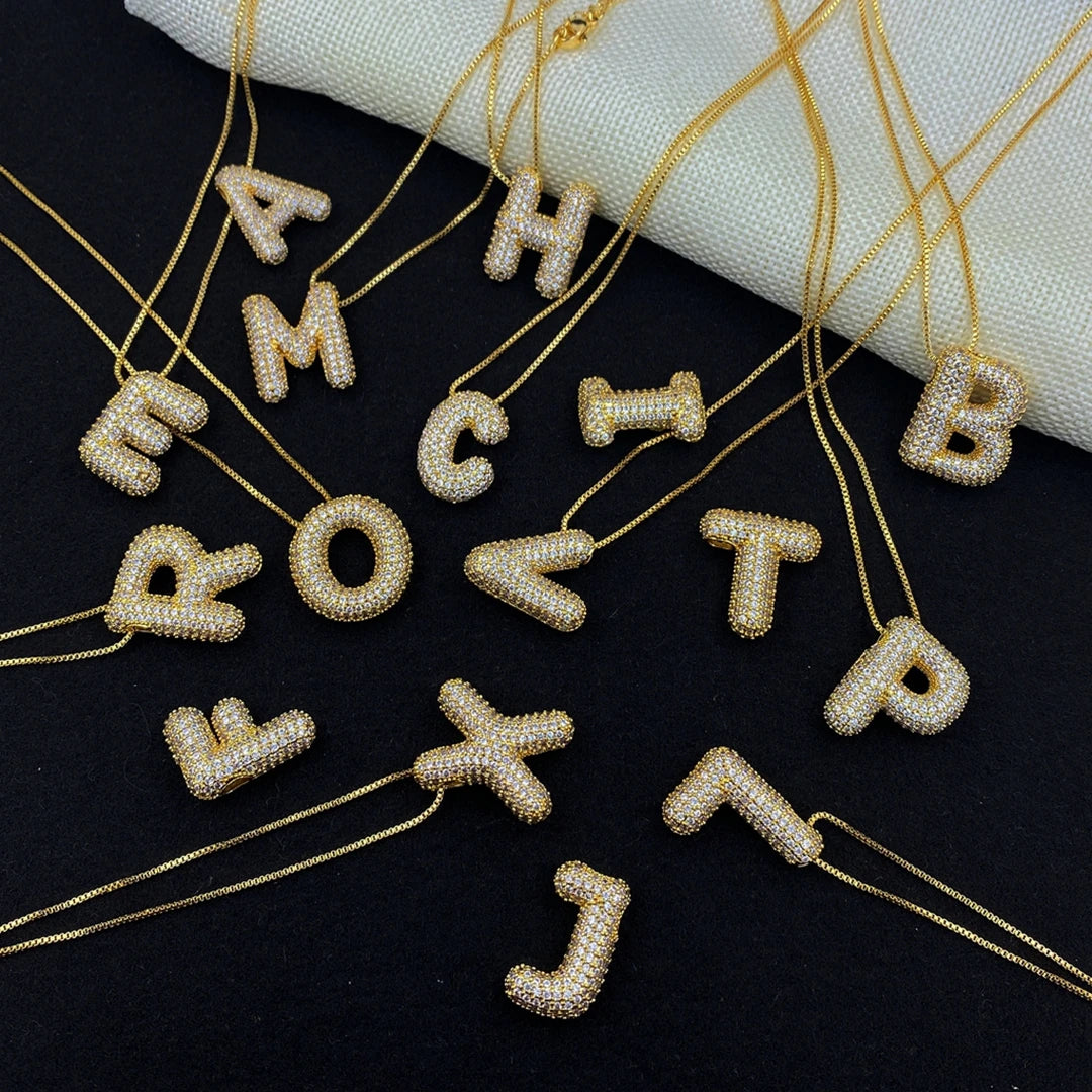 Bubble Letter Necklace