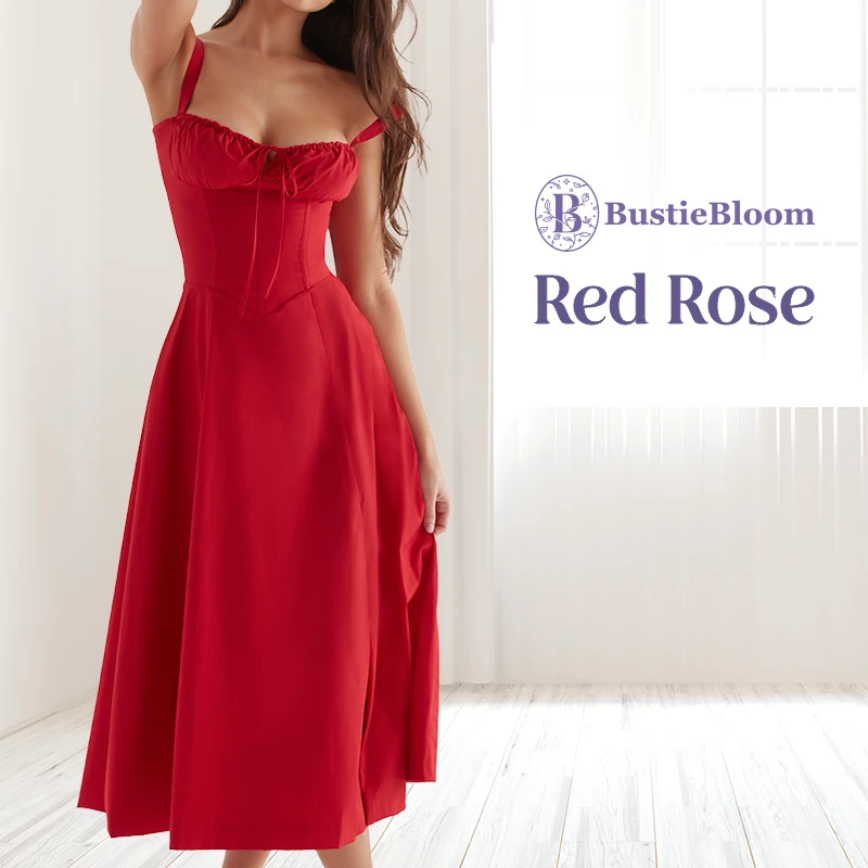 BustieBloom - LAST DAY SALE 75% OFF - Floral Print Bustier Sundress