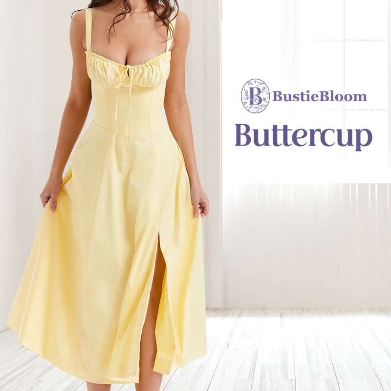 BustieBloom - LAST DAY SALE 75% OFF - Floral Print Bustier Sundress