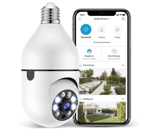 cam guard pro  - Light Bulb Camera