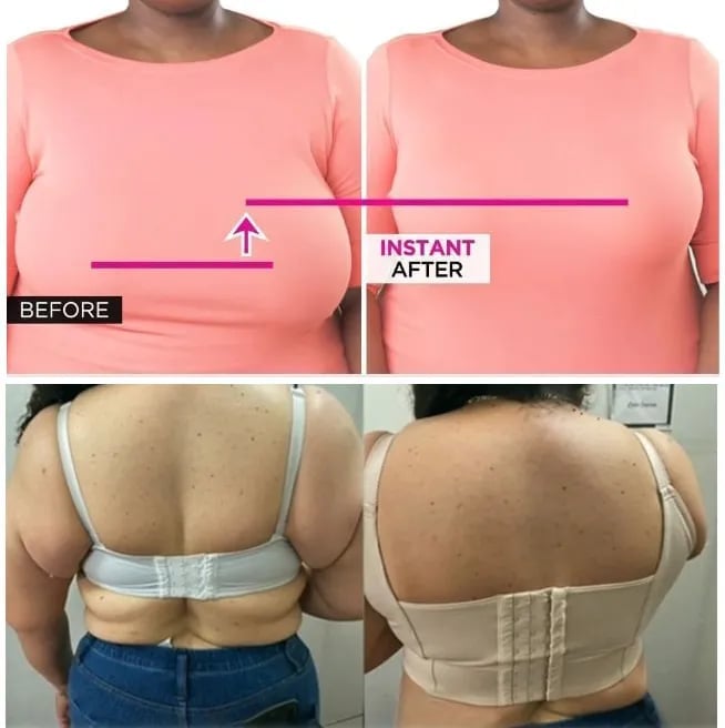 Cozuty Front Closure Back Smoothing Bra