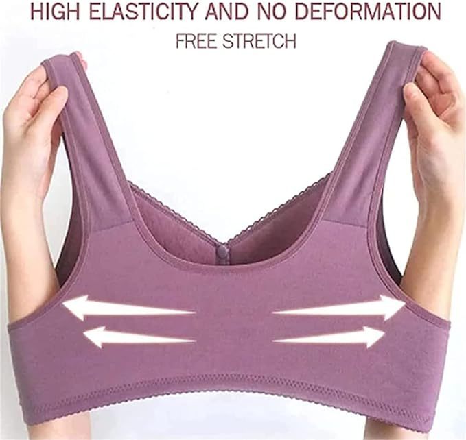 Designed for Senior - Comfortable & Convenient Front Button Bra