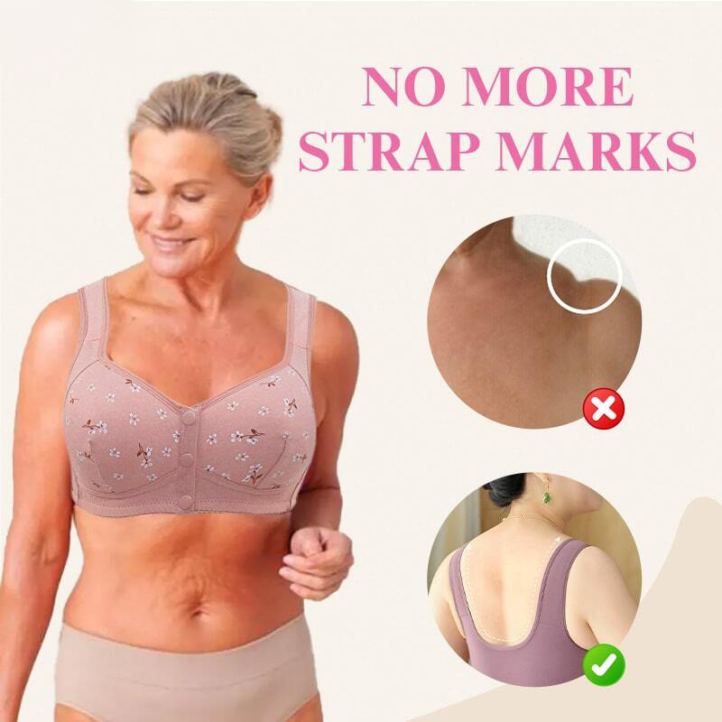 Designed for Senior - Comfortable & Convenient Front Button Bra