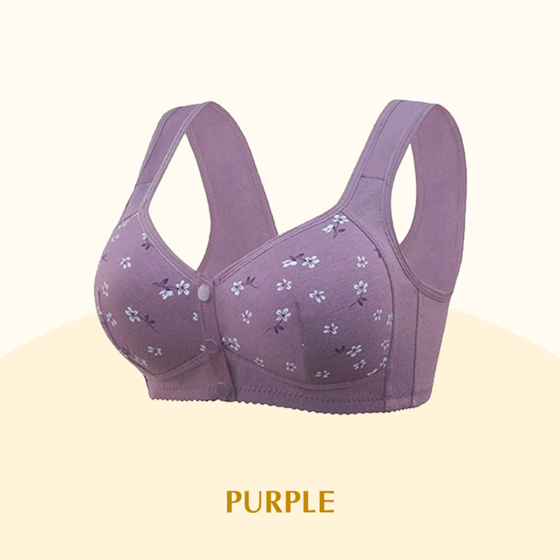 Designed for Senior - Comfortable & Convenient Front Button Bra