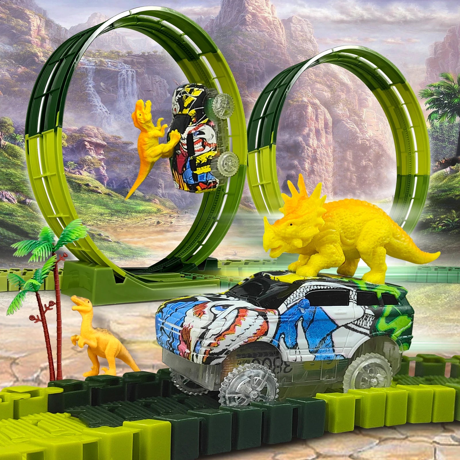 DinoTrax Dinosaur Park Track Set