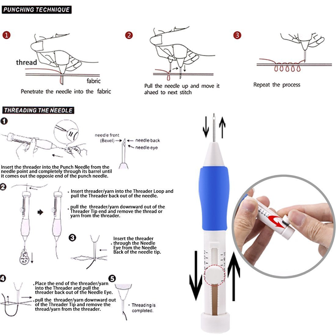 EasyMagic Punch Embroidery Pen Kit