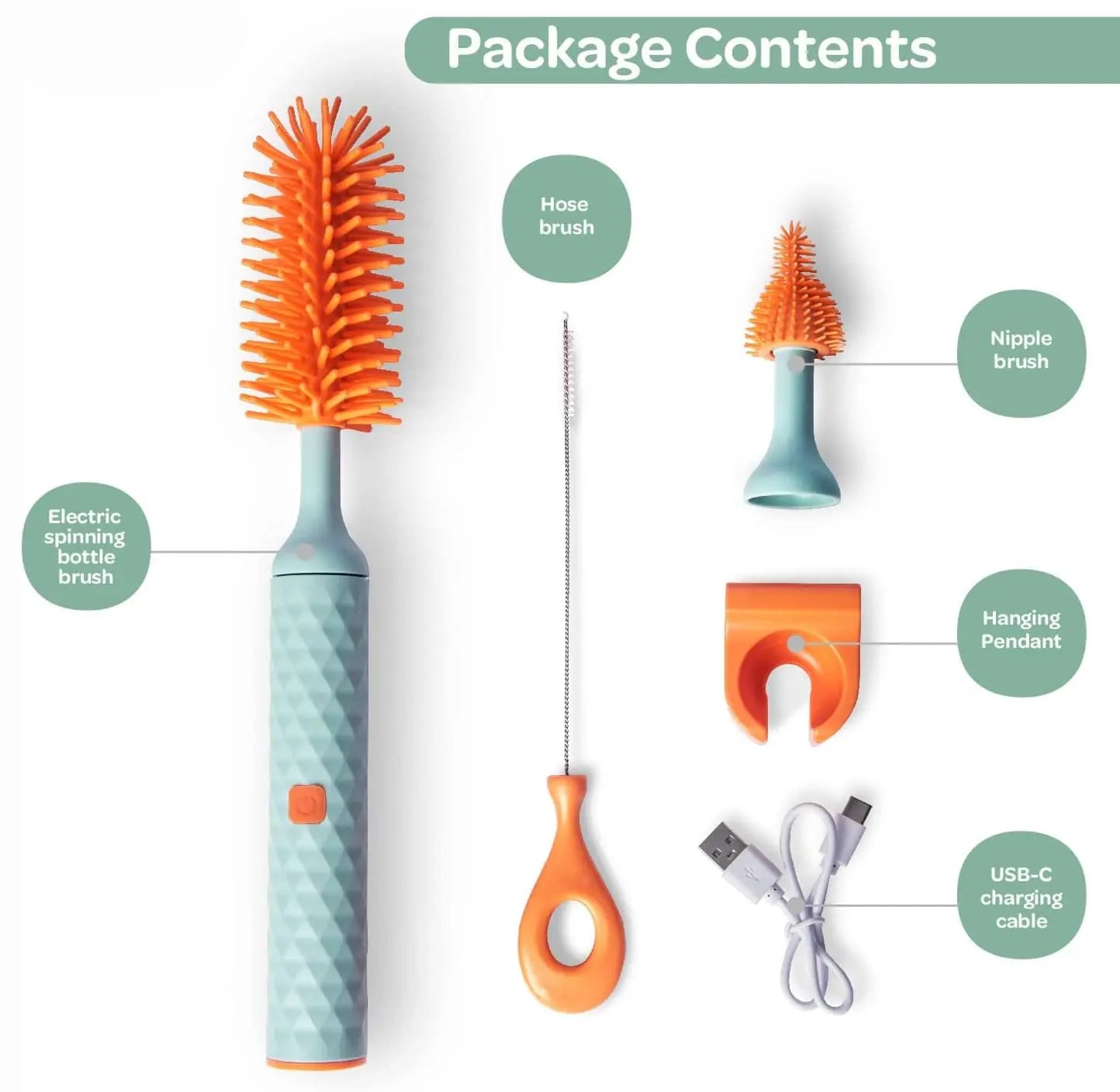 Electric Bottle Brush Kit