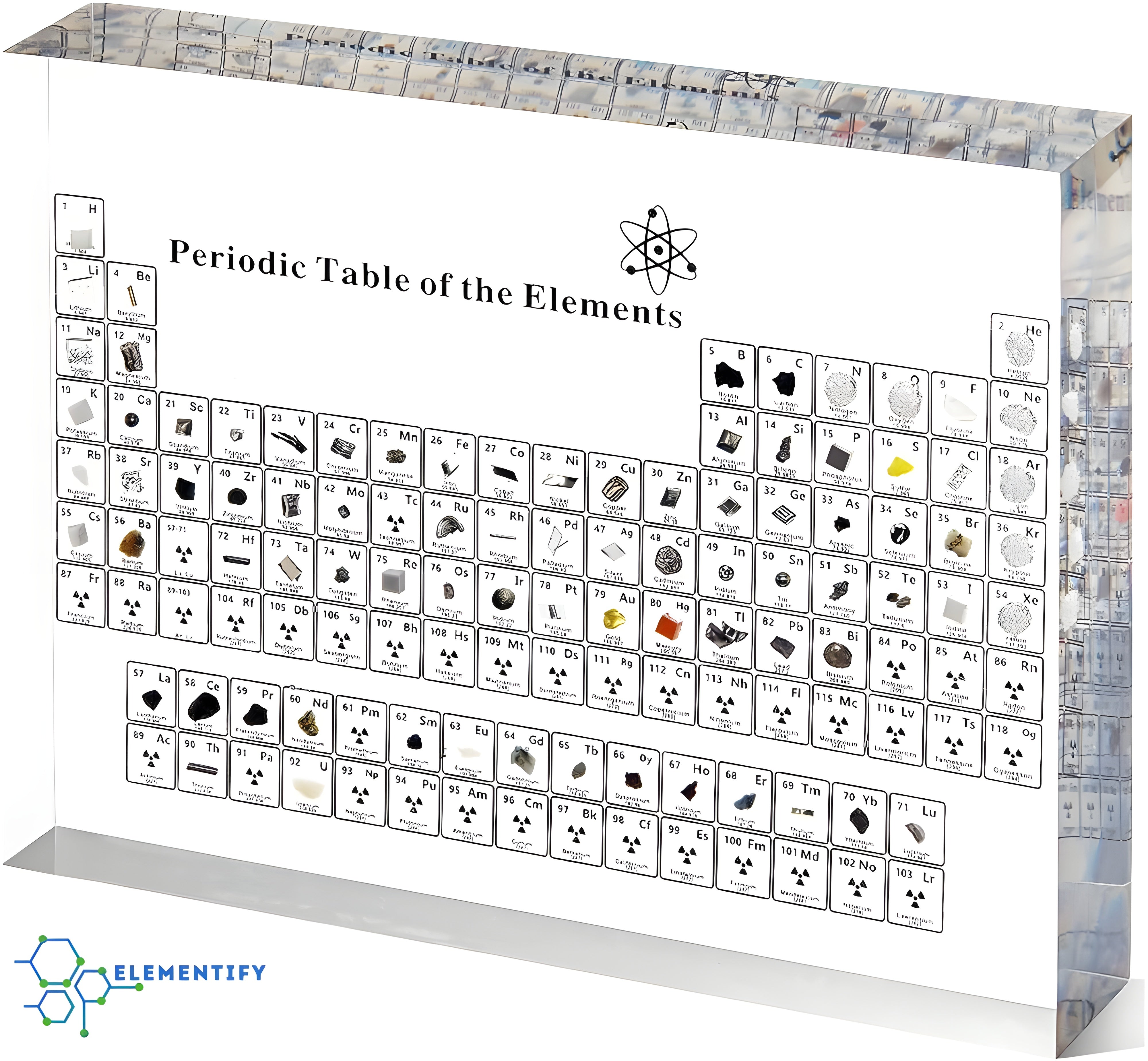 Elementify Periodic Table With Real Elements