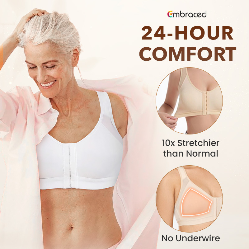 Embraced - LAST DAY 70% OFF - Comfortable & Supporting Front Hook Bra