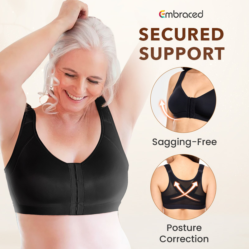 Embraced - LAST DAY 70% OFF - Comfortable & Supporting Front Hook Bra