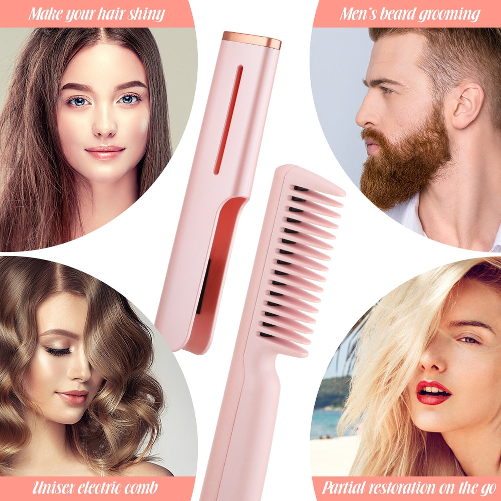 FrizzFree - Portable Heat Straightener Comb