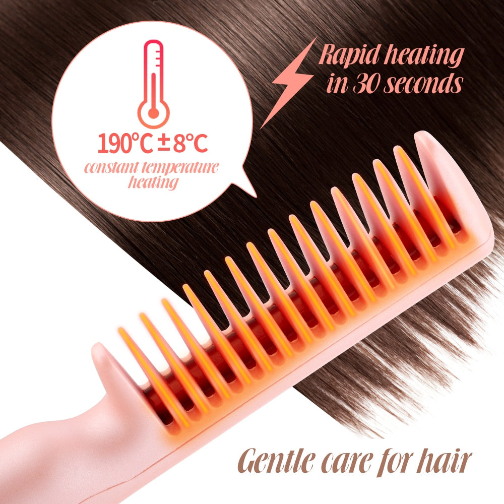 FrizzFree - Portable Heat Straightener Comb