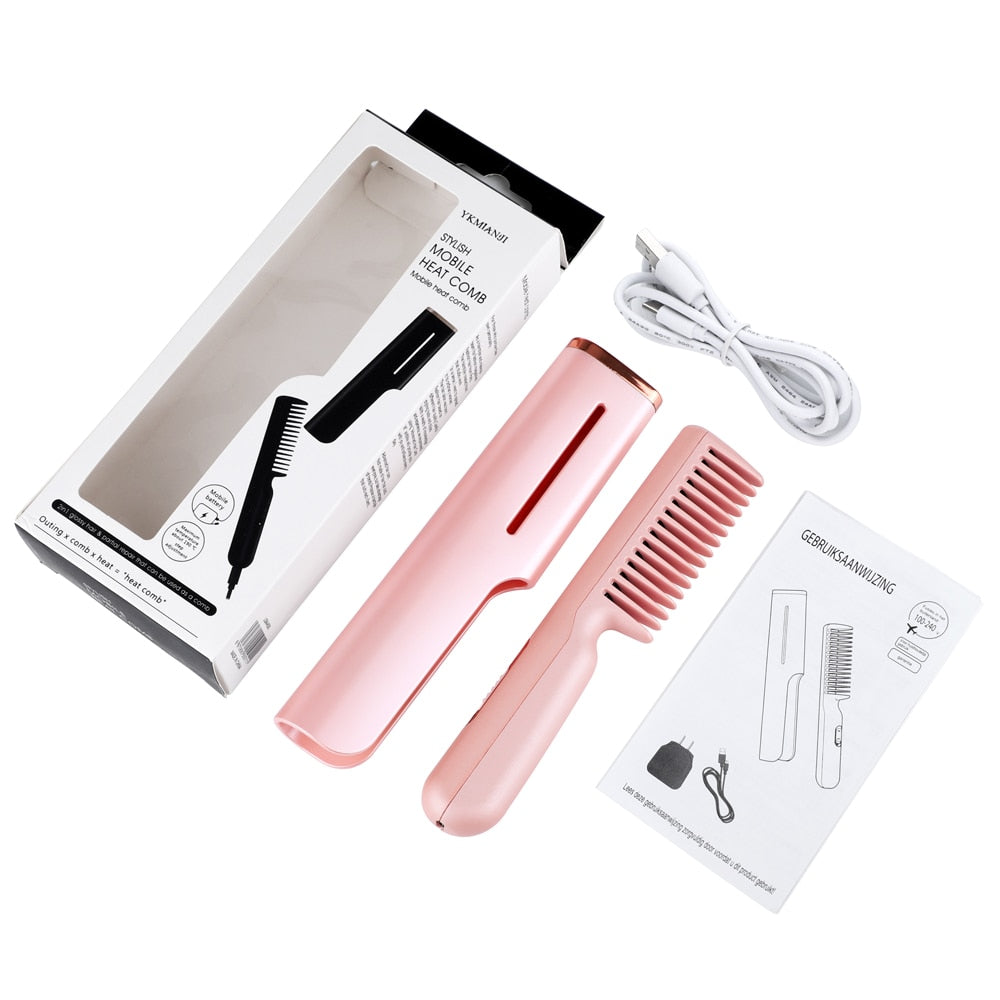 FrizzFree - Portable Heat Straightener Comb