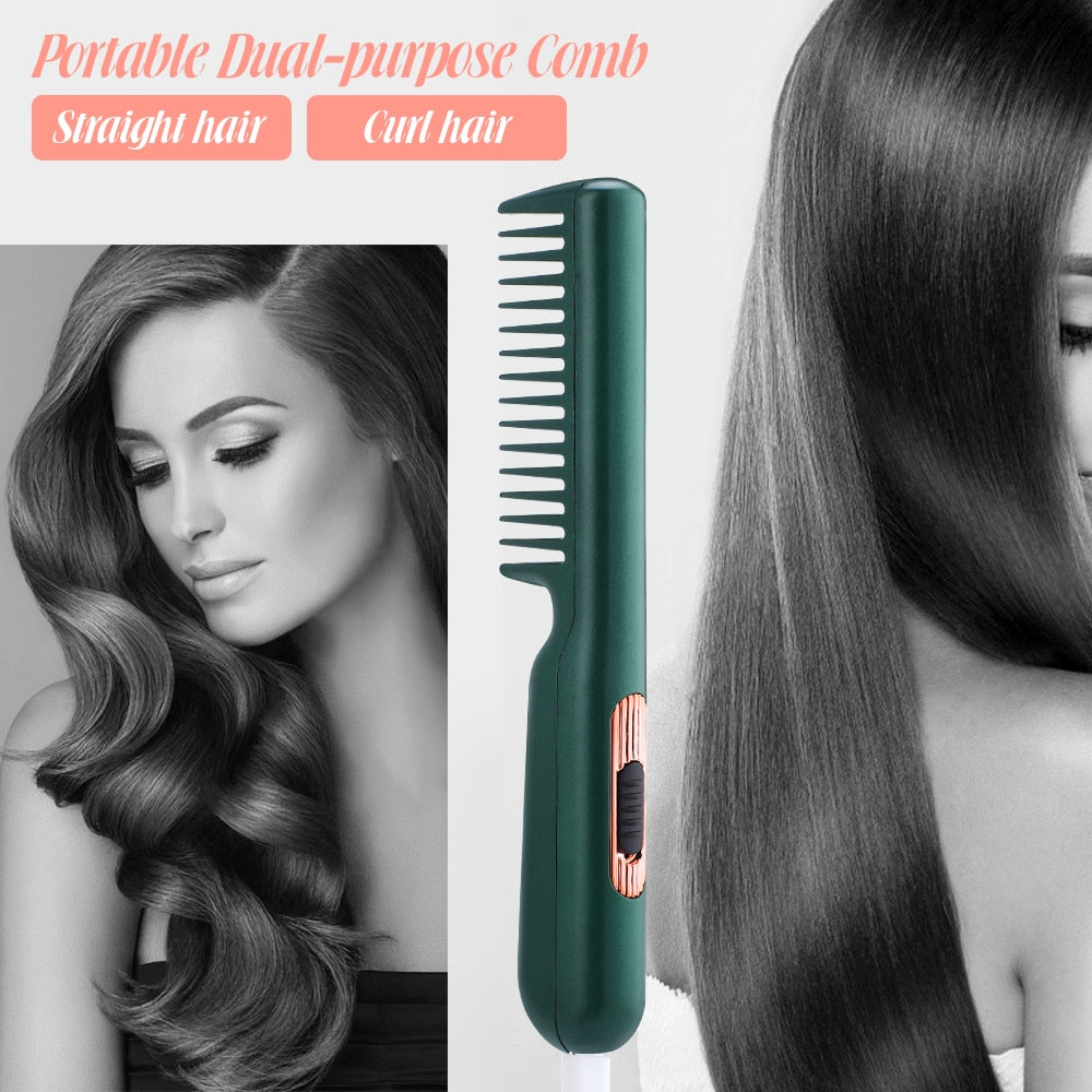 FrizzFree - Portable Heat Straightener Comb