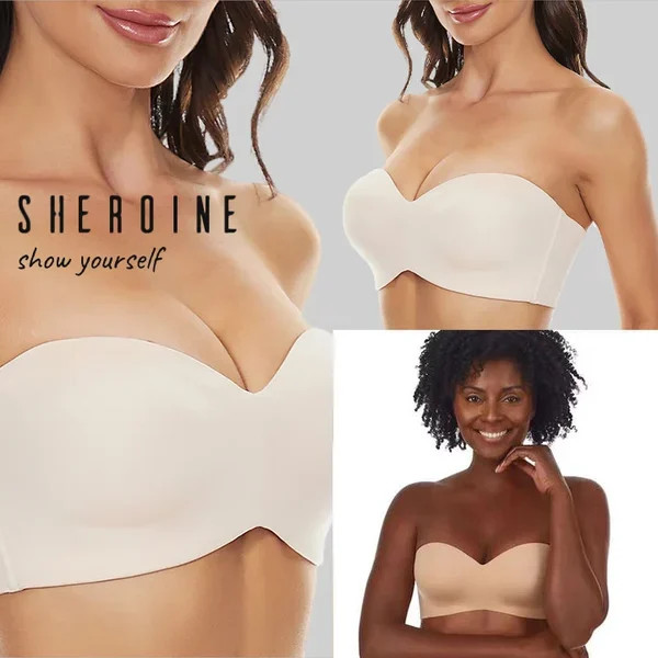 Full Support Non-Slip Convertible Bandeau Bra