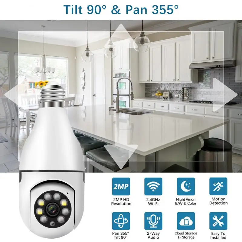 Keilini Lightbulb Security Camera