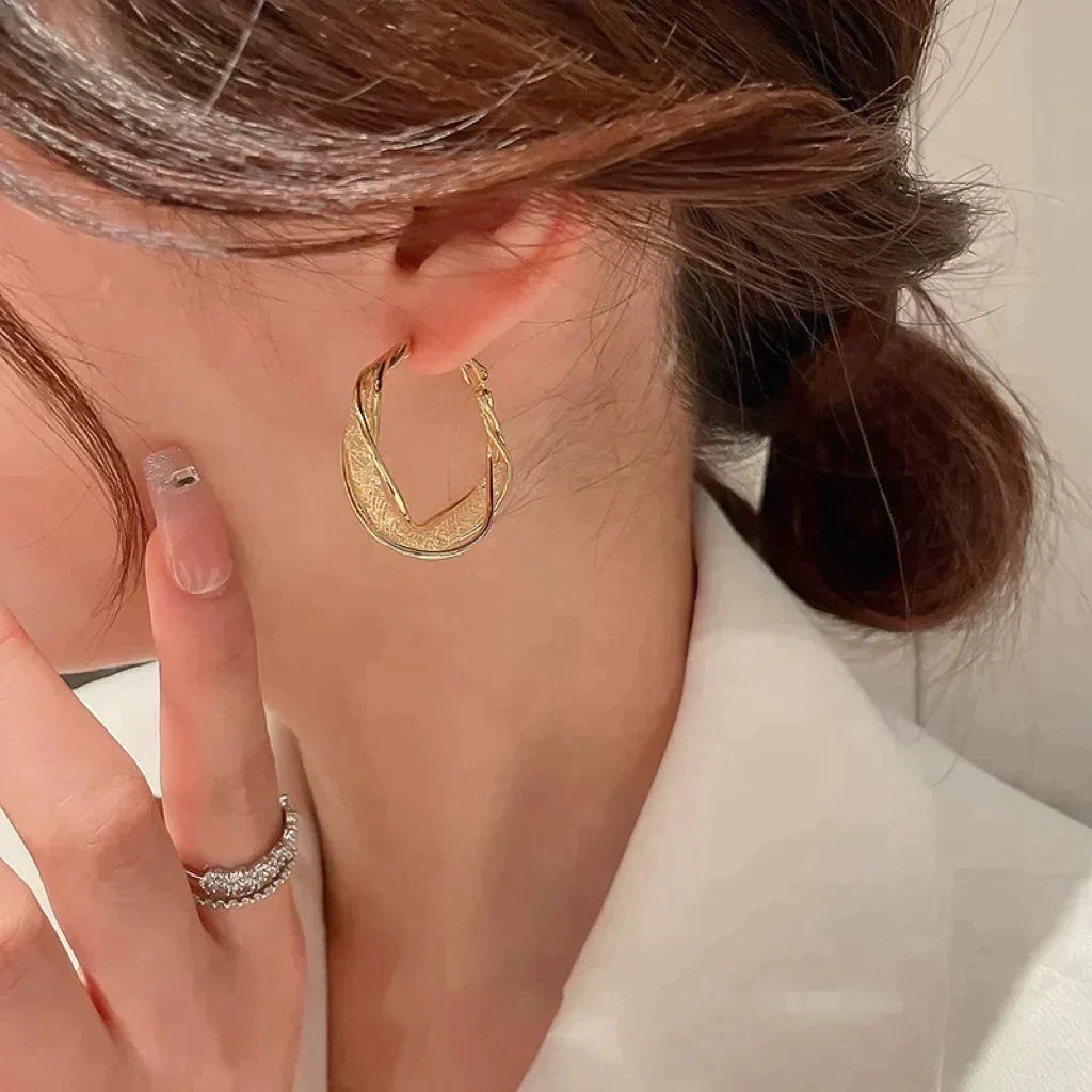 (LAST DAY SALE-80% OFF) Lymphatic activity hoop earrings