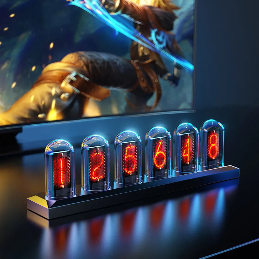 NeoRadiance - RGB Nixie Tube Clock LED Multimedia Display