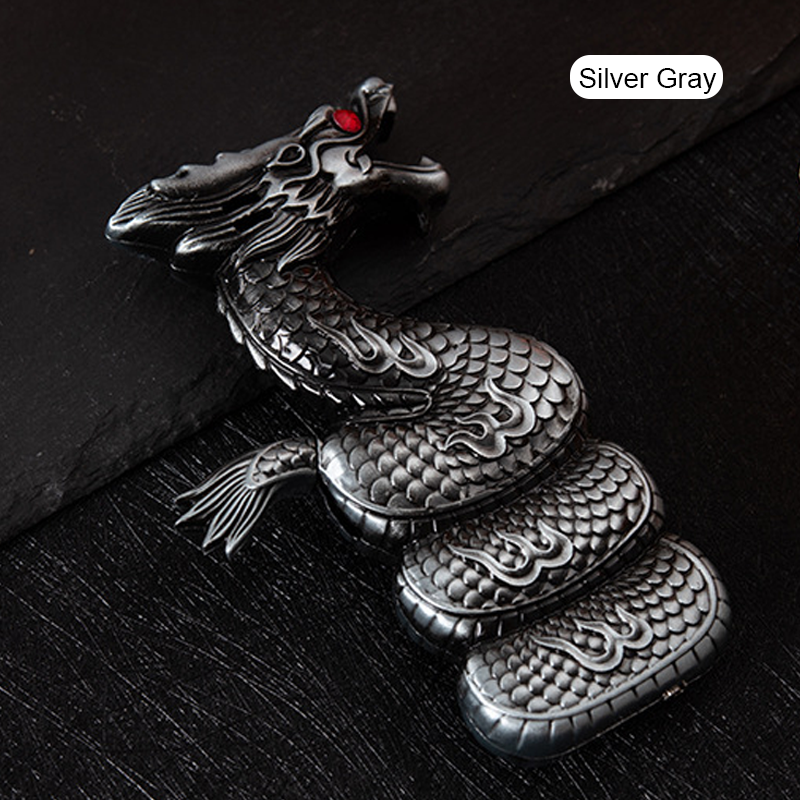 New Carved Dragon Shape Metal Lighter