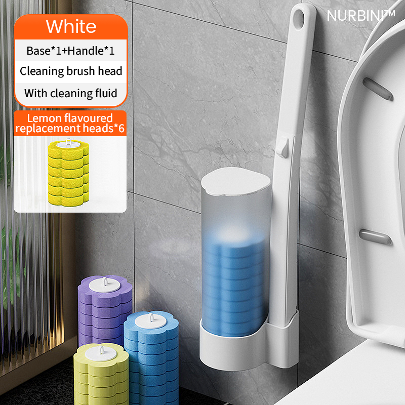 Nurbini Eco-Friendly Bathroom Toilet Replacement Cleaning Brush