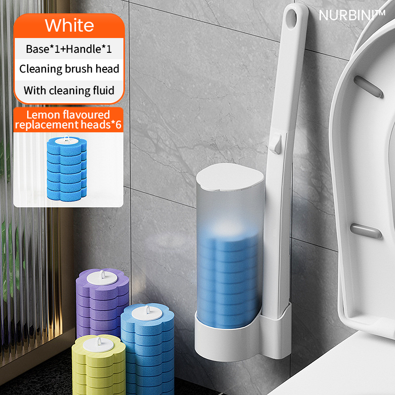 Nurbini Eco-Friendly Bathroom Toilet Replacement Cleaning Brush