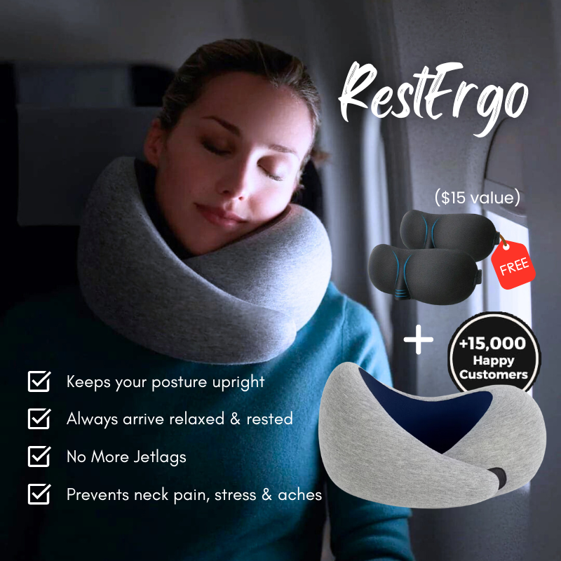 RestErgo Ostrich Pillow: Stillness at 35000 feet