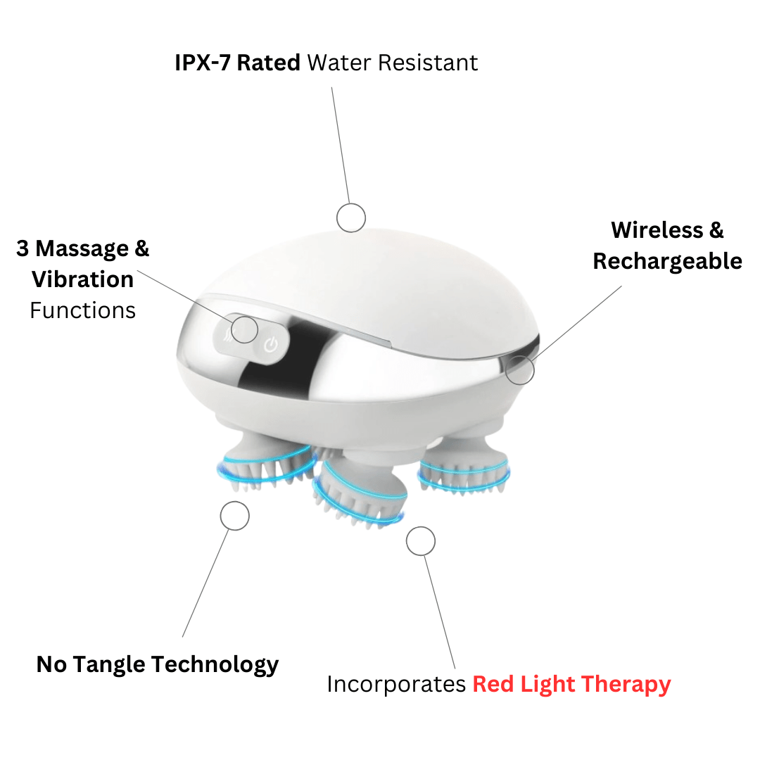 Scalp Massager Pro - With Red Light Therapy