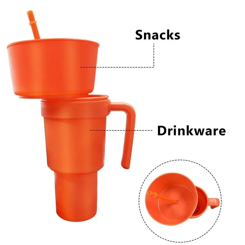 SnackWave Duo: Sip & Snack Genius Cup