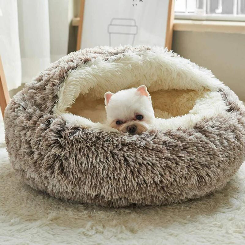 Snuggle Haven Plush Pet Bed