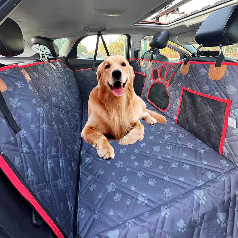 Solid Bottom - Waterproof Car Backseat Dog Mat