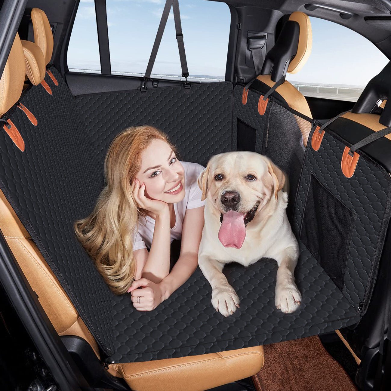 Solid Bottom - Waterproof Car Backseat Dog Mat