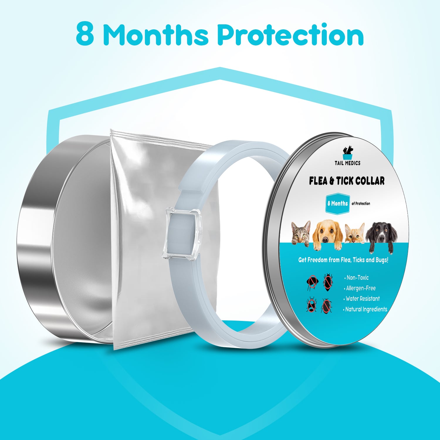 TailMedics Flea & Tick Collar - 8 Months Protection