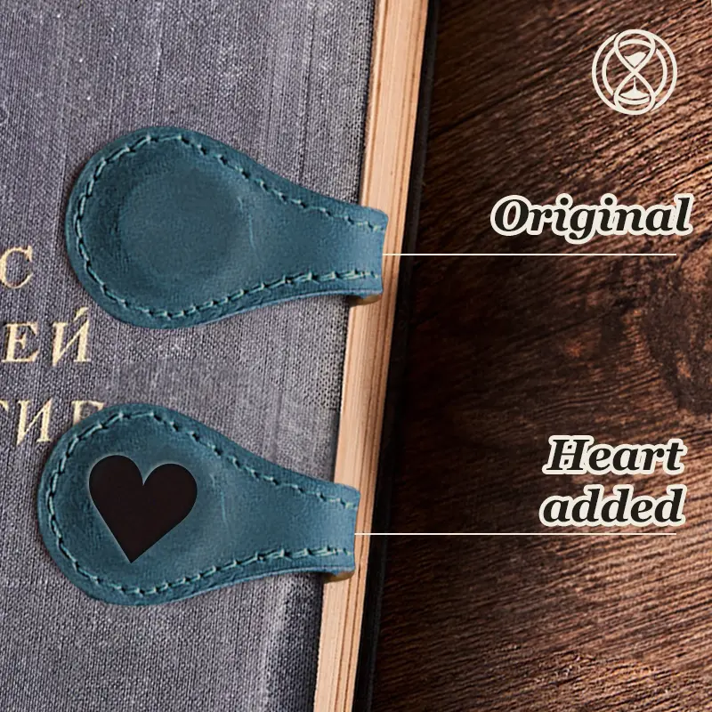 TimelessMark - Personalized Magnetic Leather Bookmark