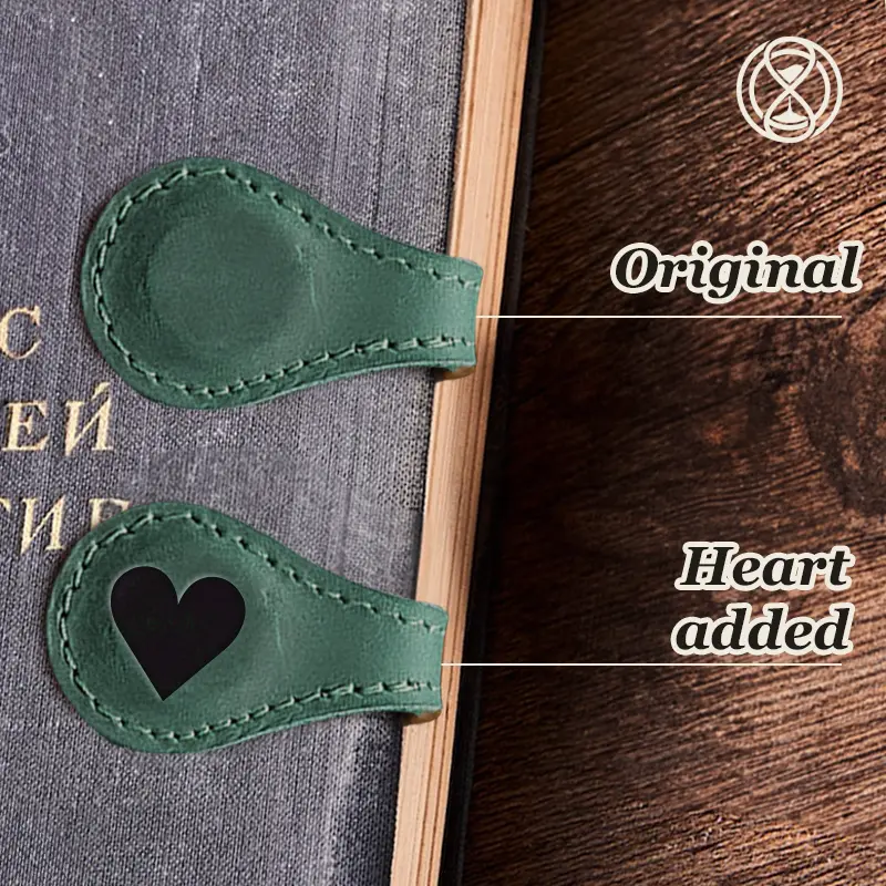 TimelessMark - Personalized Magnetic Leather Bookmark