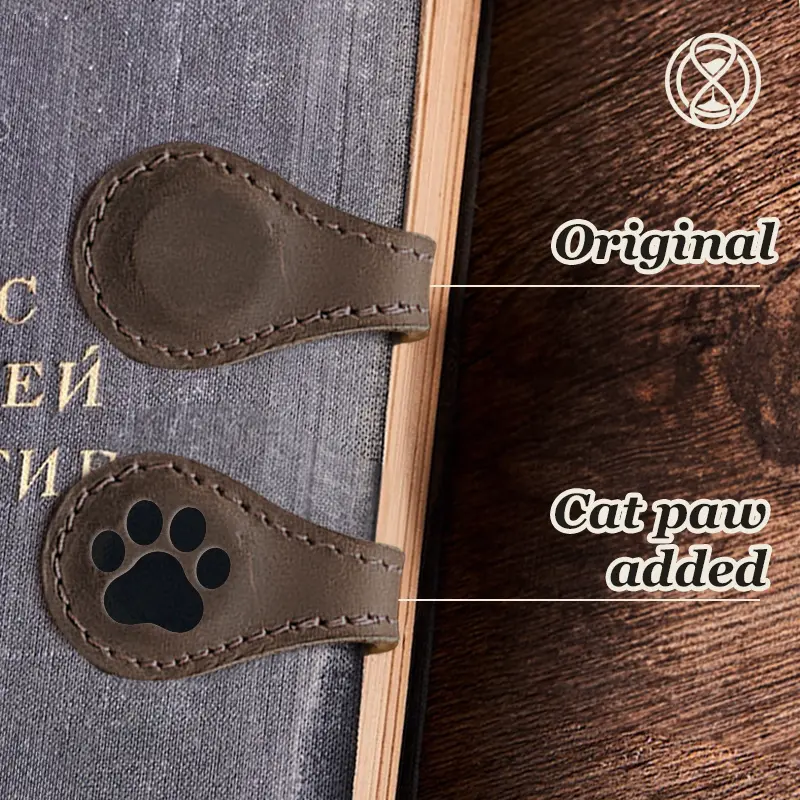 TimelessMark - Personalized Magnetic Leather Bookmark