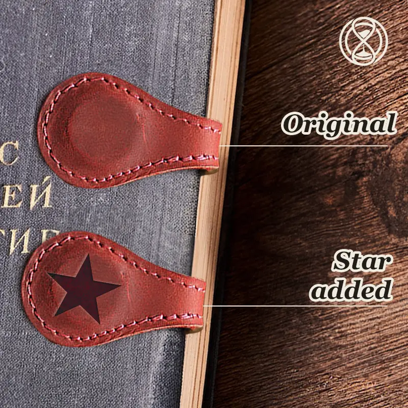 TimelessMark - Personalized Magnetic Leather Bookmark