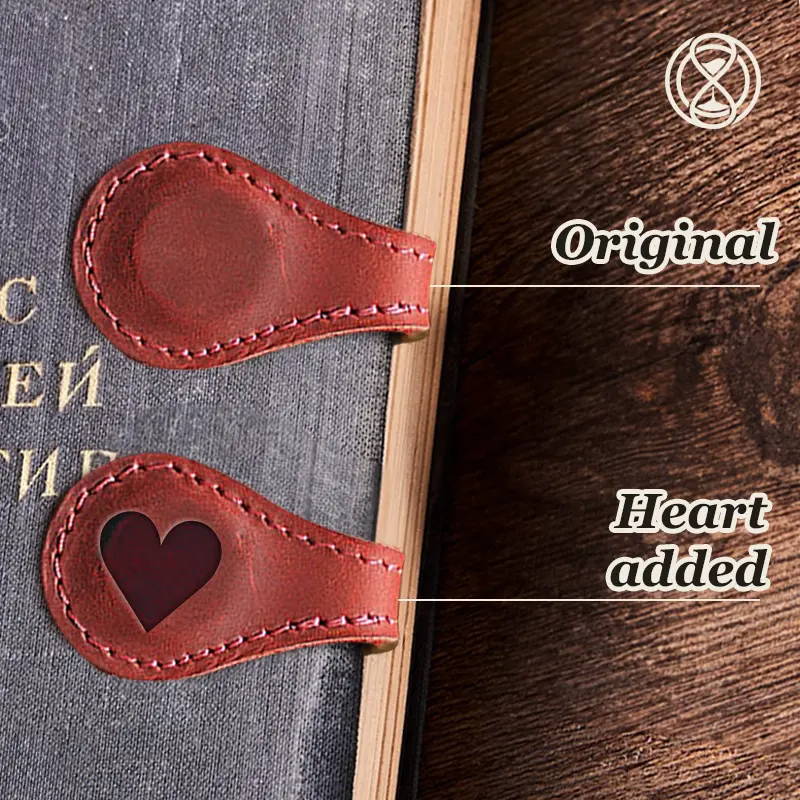 TimelessMark - Personalized Magnetic Leather Bookmark