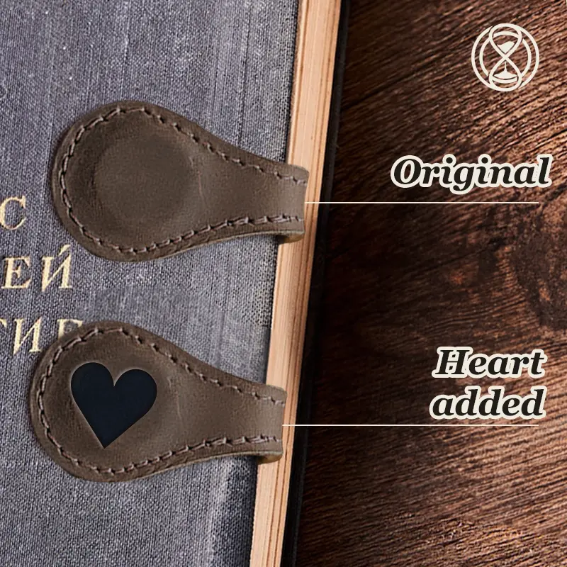 TimelessMark - Personalized Magnetic Leather Bookmark