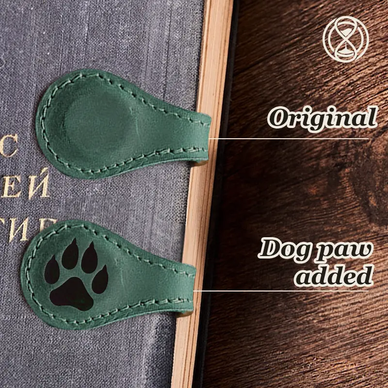 TimelessMark - Personalized Magnetic Leather Bookmark