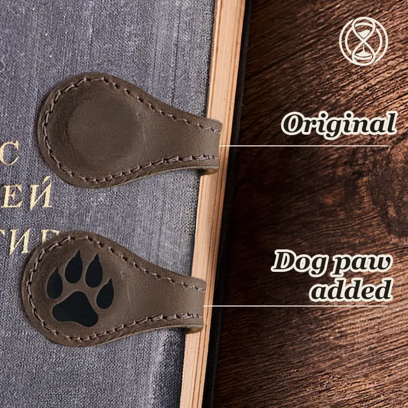 TimelessMark - Personalized Magnetic Leather Bookmark