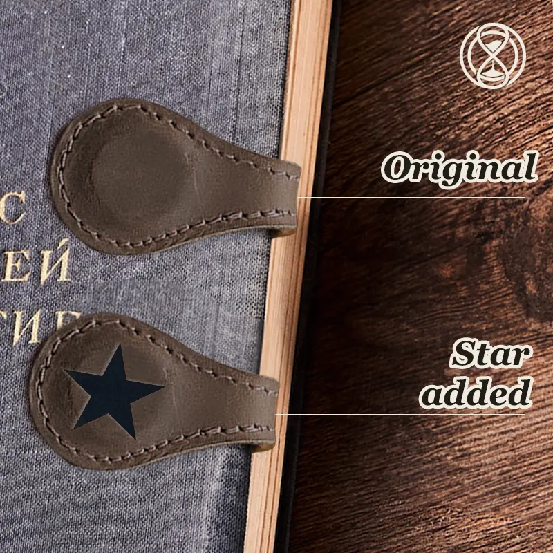 TimelessMark - Personalized Magnetic Leather Bookmark