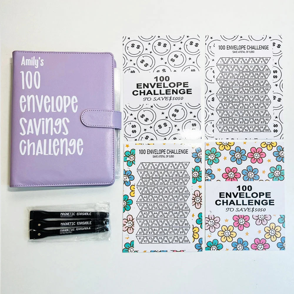 100 Envelope Challenge Binder-Easy And fun Way To Save $5,050