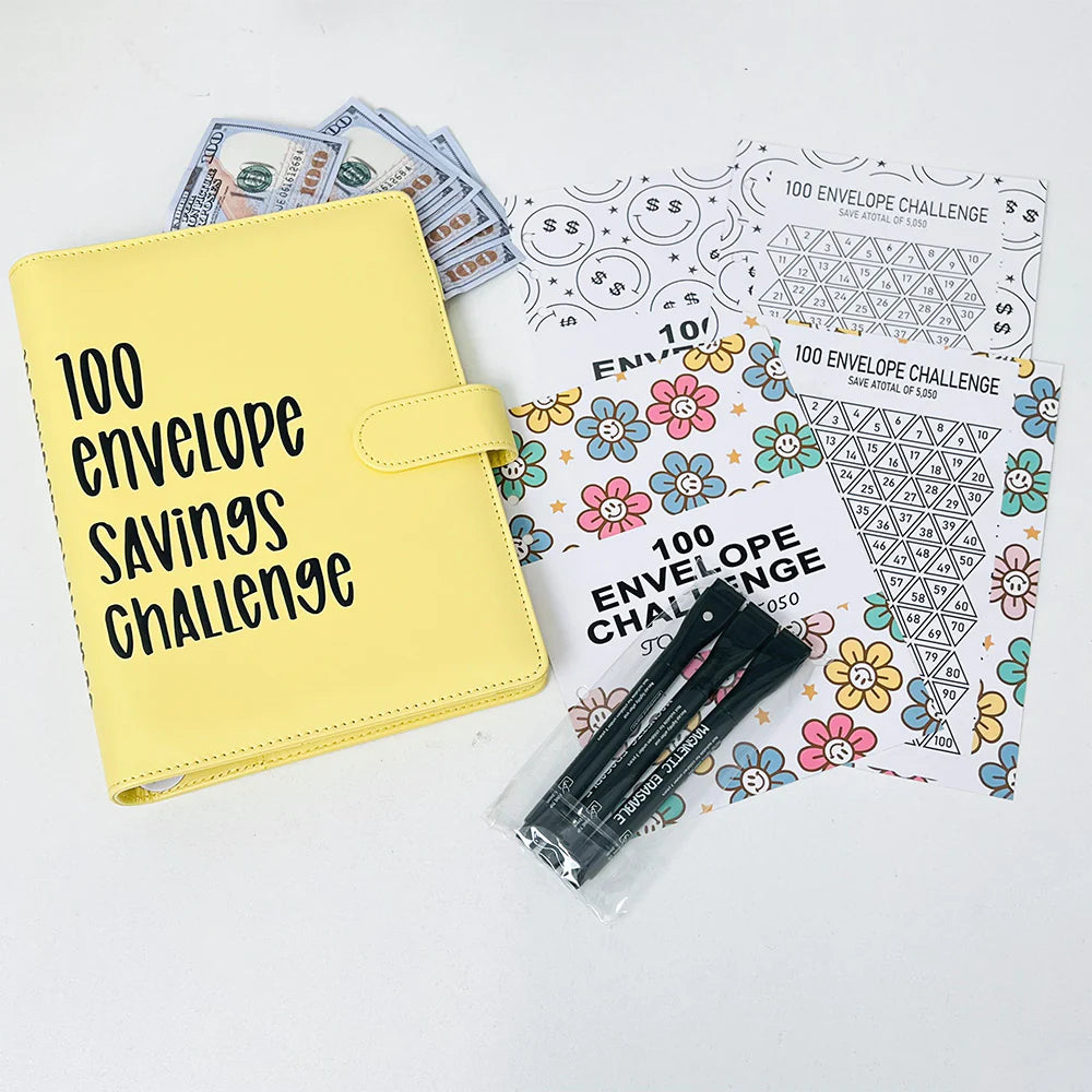 100 Envelope Challenge Binder-Easy And fun Way To Save $5,050