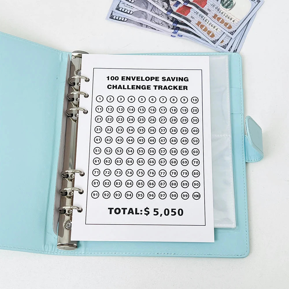 100 Envelope Challenge Binder-Easy And fun Way To Save $5,050