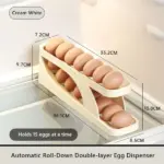 2024 New Automatic Roll-Down Double-layer Egg Dispenser