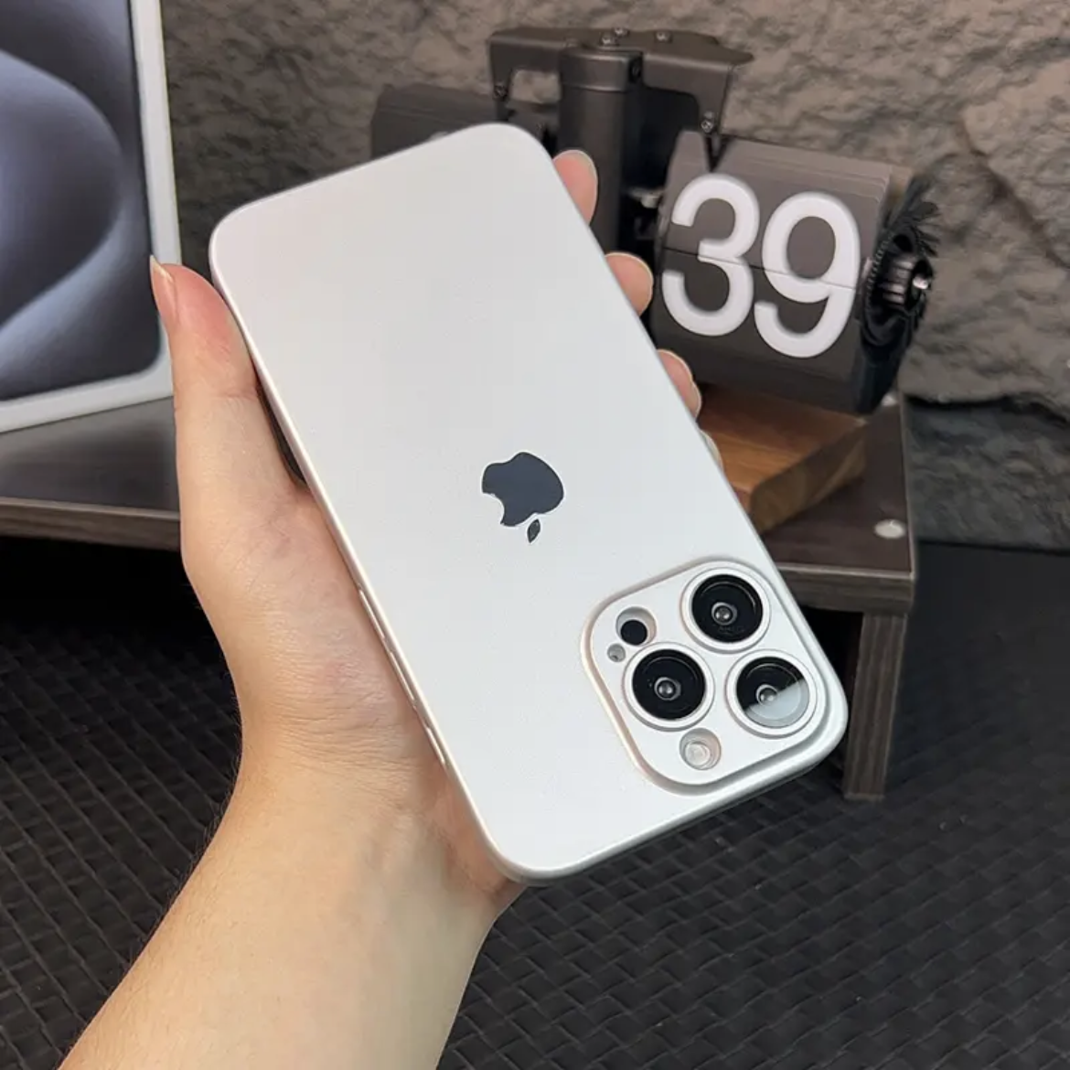 2024 New style-Ultra-thin original color cooling hard case-Comes with glass lens film