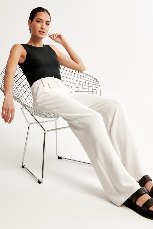 Aerelle Wide Leg Tailored Pants