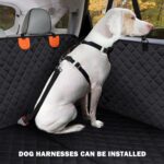 Back Seat Extender for Dogs - Black with Door Covers