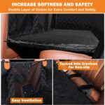 Back Seat Extender for Dogs - Black with Door Covers