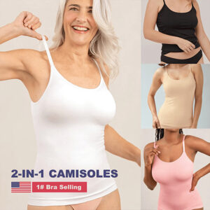 Cami Bra - Women's Camisole With Built In Padded Bra Vest